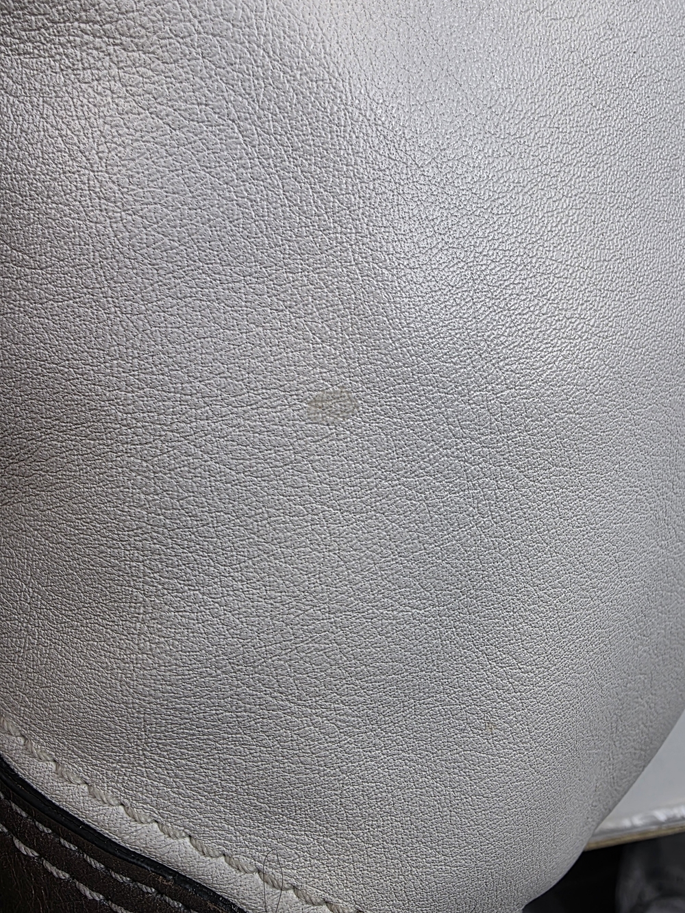 Coach Xlarge Carly Hobo White Leather Shoulder Large Bag with Gray Brown Trim - Picture 13 of 16